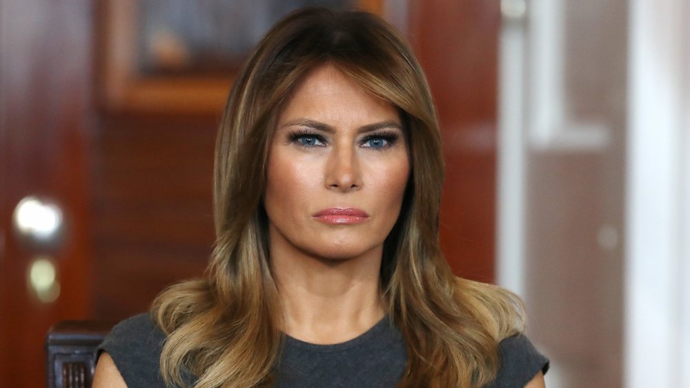 Melania Trump glaring