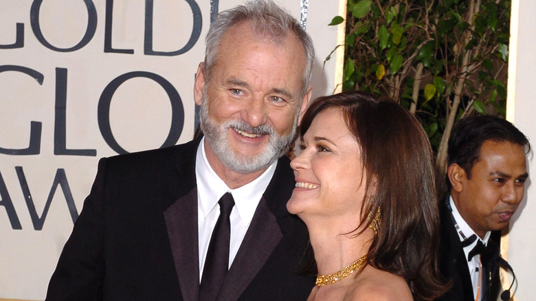 Bill Murray and Jennifer Butler at the Golden Globes