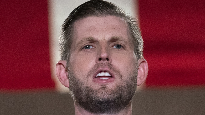 Eric Trump giving speech