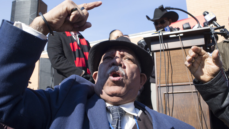 Ruben Diaz making speech