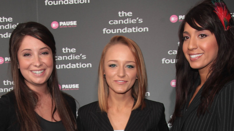 Bristol Palin, Maci Bookout and Farrah Abraham smiling