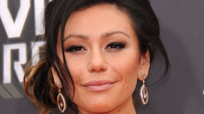 Jenni 'JWoww' Farley on red carpet