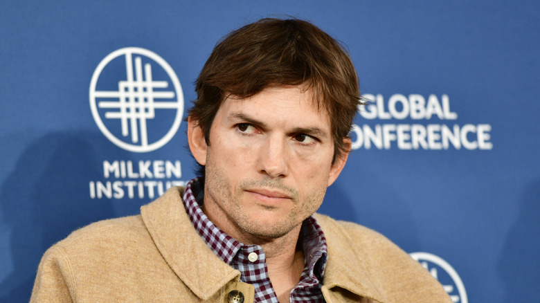 Ashton Kutcher attending conference