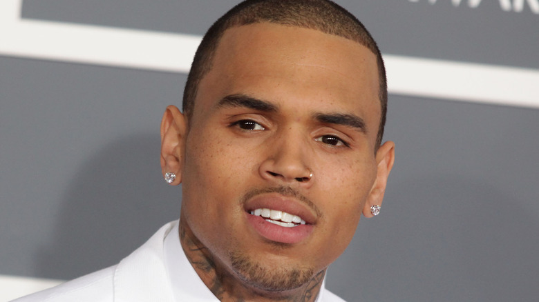 Chris Brown on red carpet