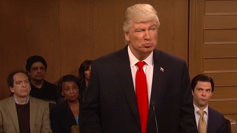 Alec Baldwin playing Donald Trump on Saturday Night Live