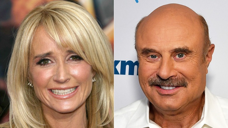 Kim Richards, left, and Dr. Phil, right