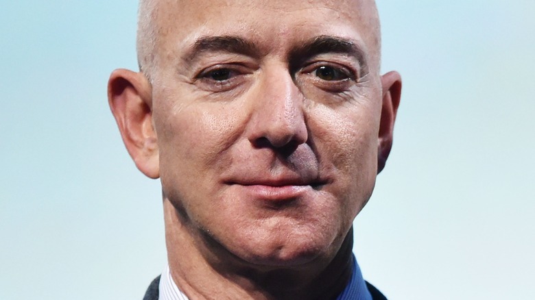 Jeff Bezos posing