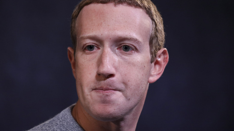 Mark Zuckerberg looking serious