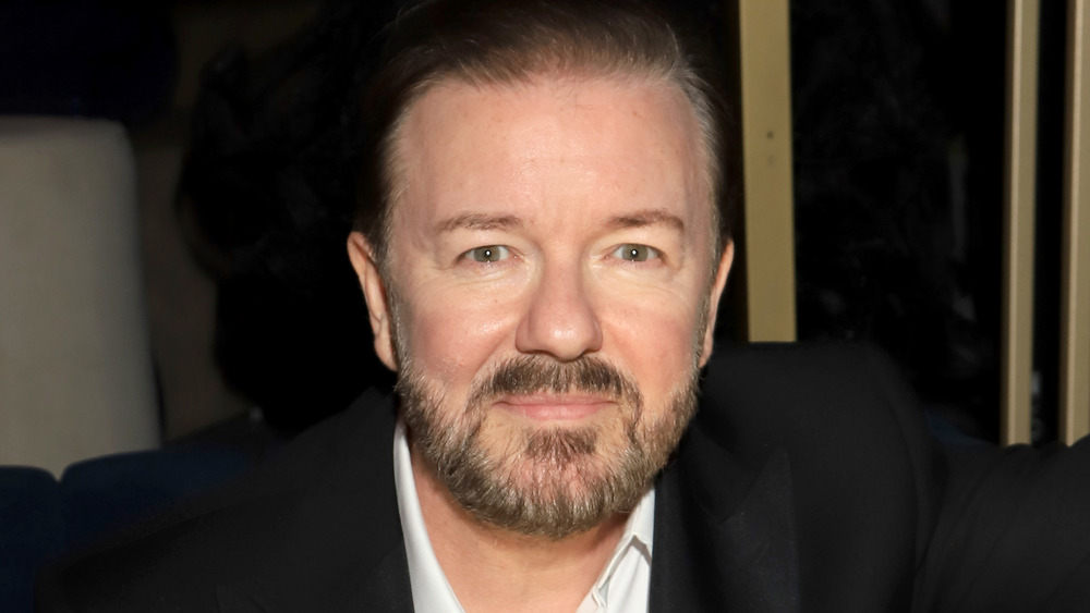 Ricky Gervais at Golden Globes party