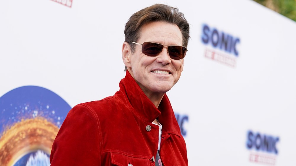 Jim Carrey at the Sonic the Hedgehog premiere