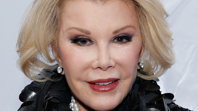 Joan Rivers on red carpet