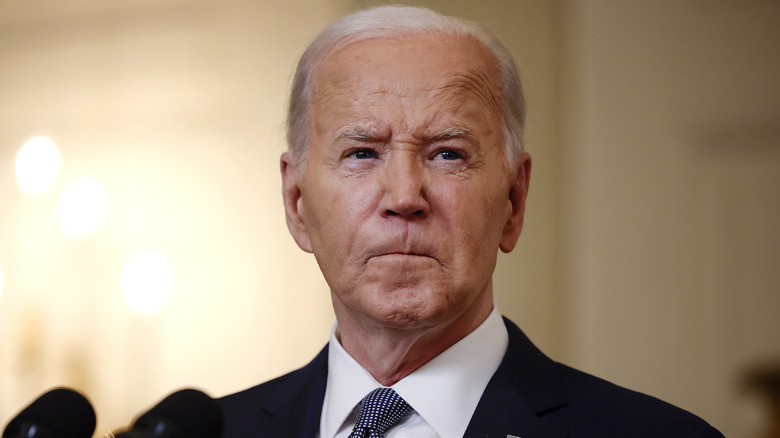 Joe Biden delivering remarks on Donald Trump's criminal conviction