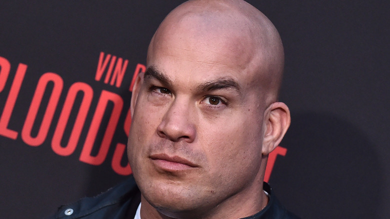 Tito Ortiz on red carpet, posing