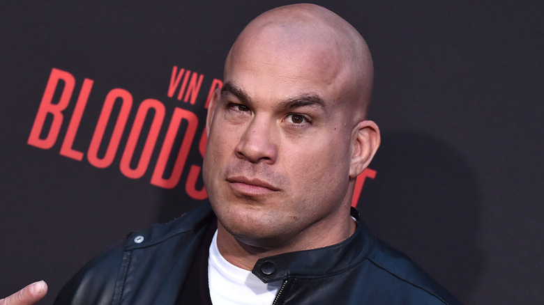 Tito Ortiz on red carpet, posing