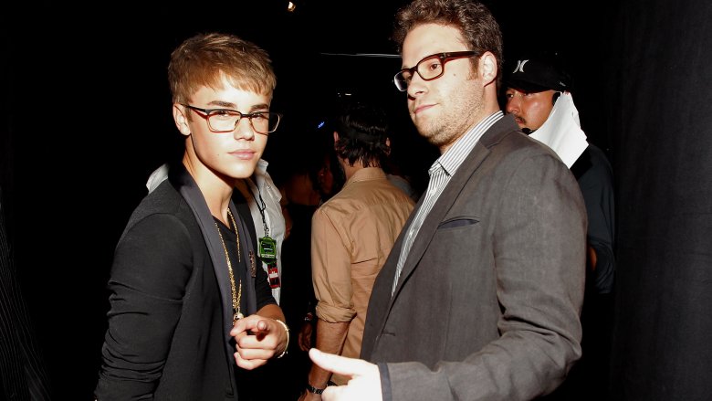 Justin Bieber and Seth Rogan