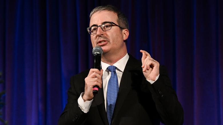 John Oliver performing