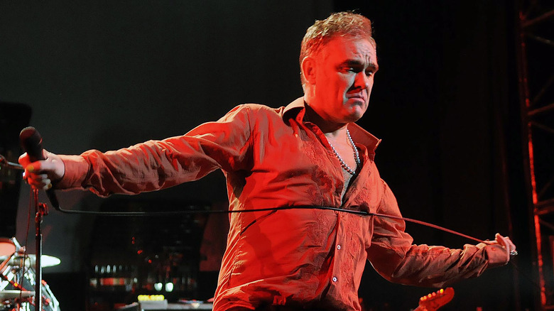 Morrissey performing