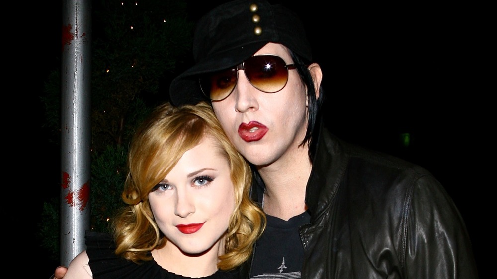 Evan Rachel Wood and Marilyn Manson