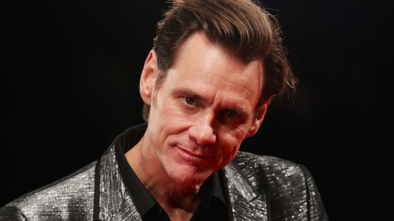 Jim Carrey slicked back hair