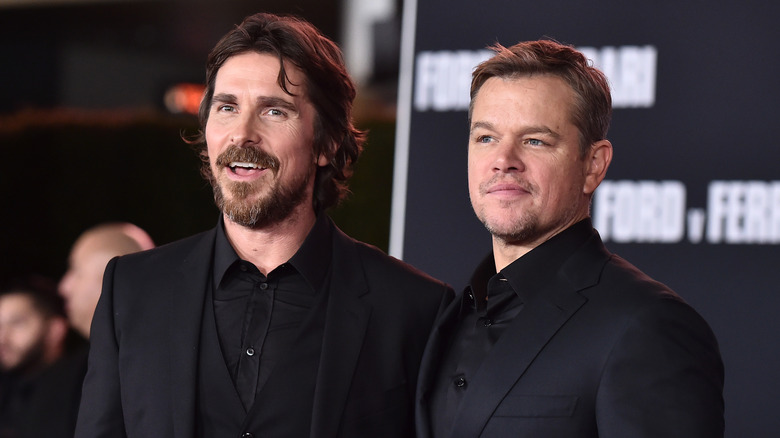 Christian Bale and Matt Damon smiling
