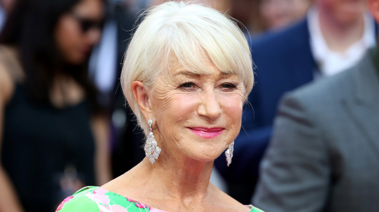 Helen Mirren, smiling