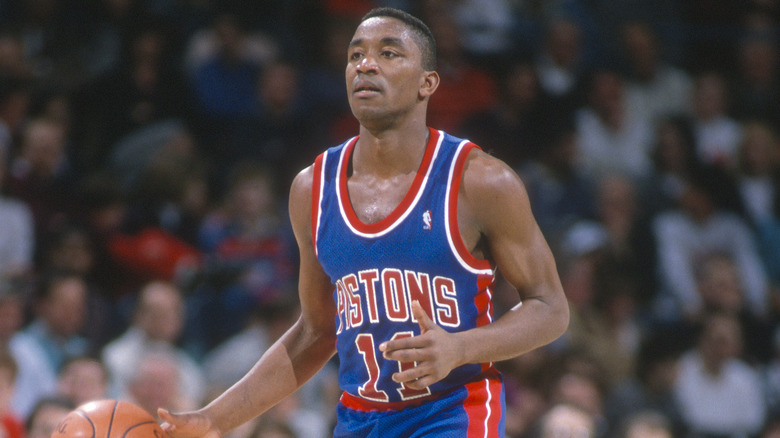 Isiah Thomas dribbling