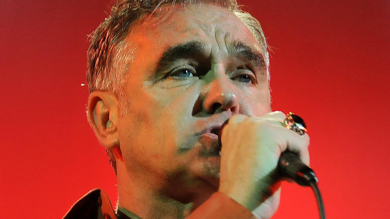 Morrissey on stage