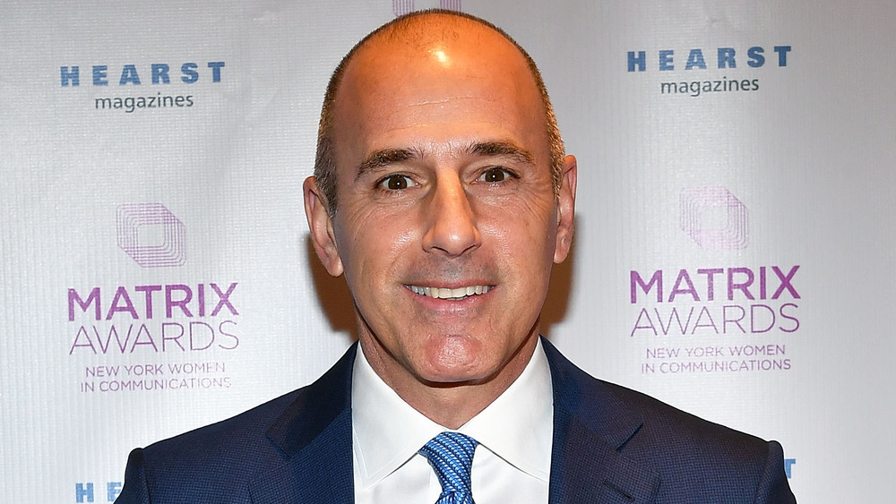 Matt Lauer poses in NYC in 2017