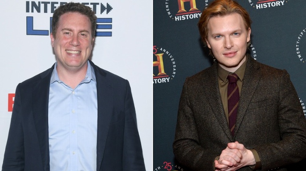 Ben Smith smiling (left), Ronan Farrow smirking (right)