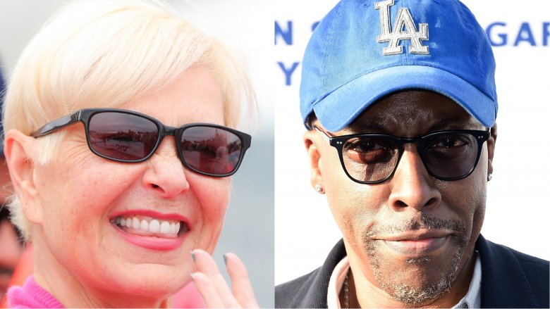 Roseanne Barr and Arsenio Hall