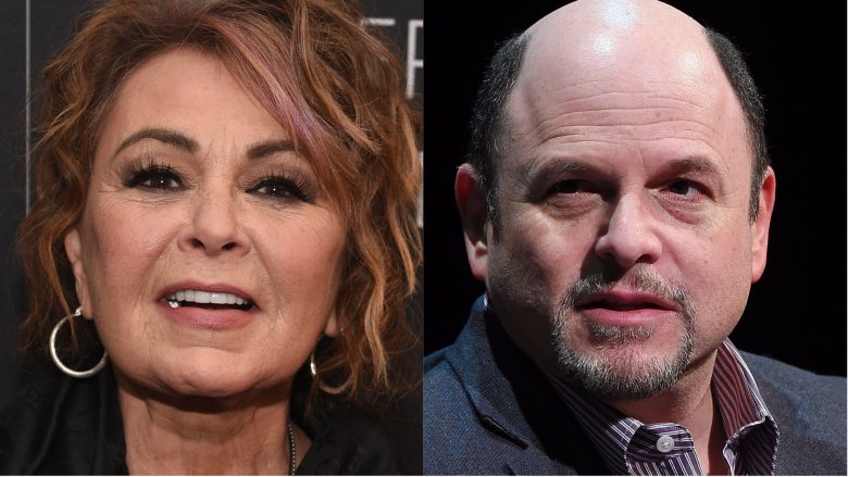 Roseanne Barr and Jason Alexander