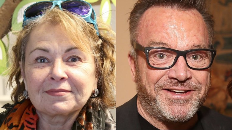 Roseanne Barr and Tom Arnold