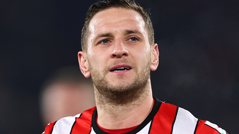 Billy Sharp on soccer field