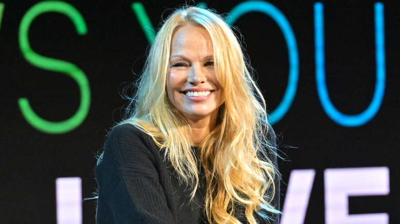 Pamela Anderson smiling