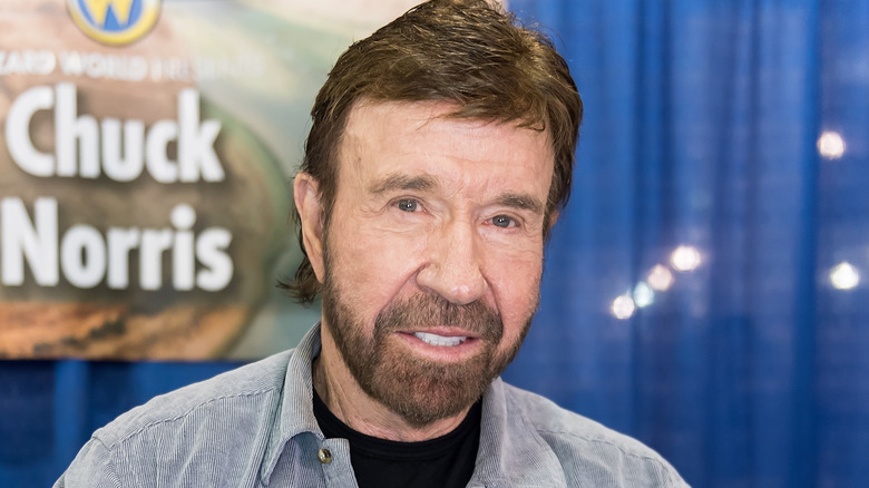 Chuck Norris smiling