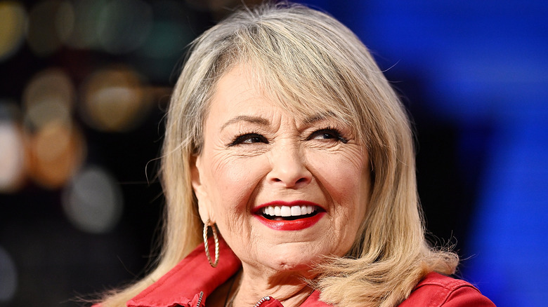 Roseanne Barr smiling