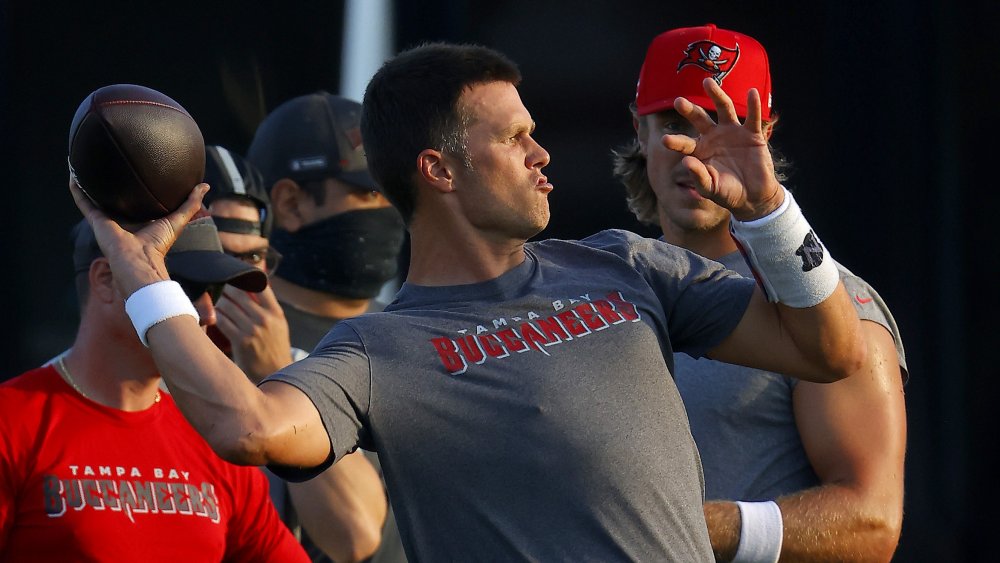 Tom Brady at the AdventHealth Training Center in 2020