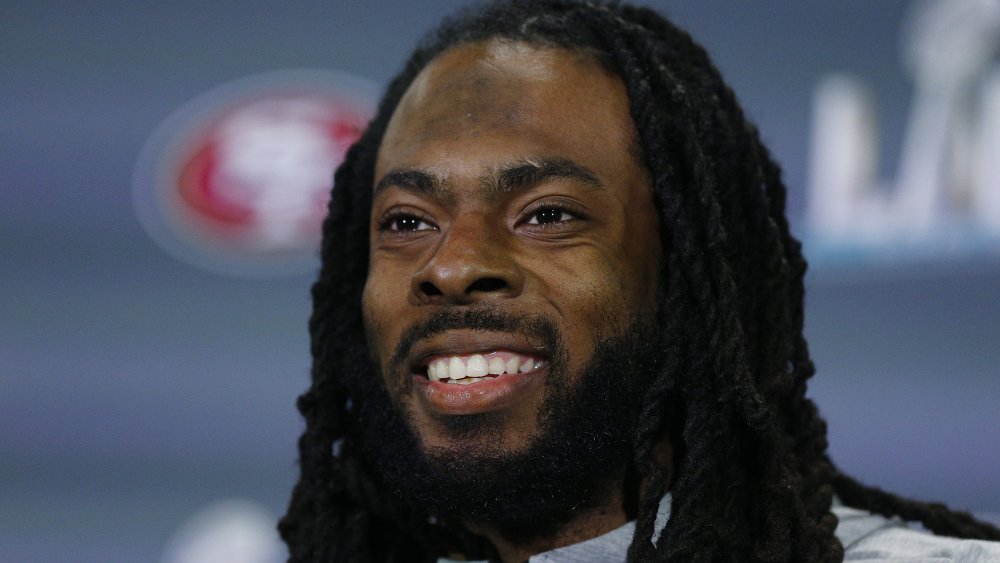 Richard Sherman at Super Bowl LIV media event