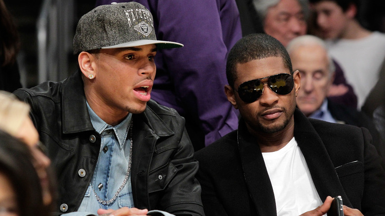 Chris Brown and Usher 