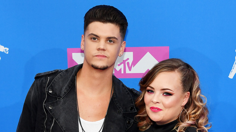 Tyler Baltierra and Catelynn Lowell posing