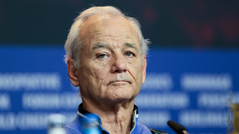 Bill Murray wearing a blue shirt