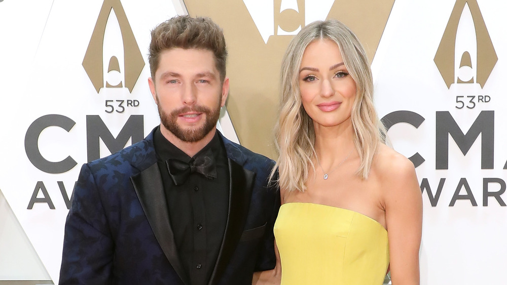 Chris Lane and Lauren Bushnell at the CMA's 