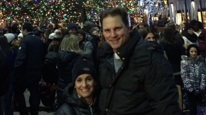 Mary Lou Retton with her husband