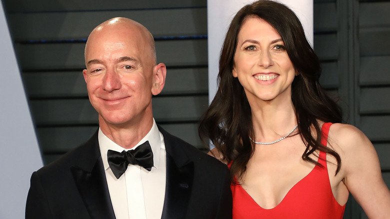 Jeff Bezos and MacKenzie Bezos on red carpet