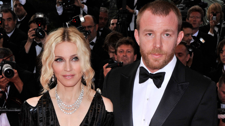 Madonna and Guy Ritchie on red carpet