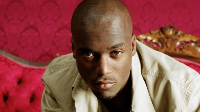 Lamont Bentley wearing khaki