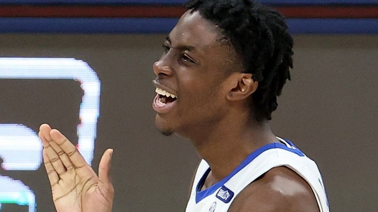 Terrence Clarke playing basketball