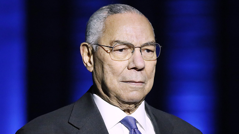 Colin Powell looking stoic 