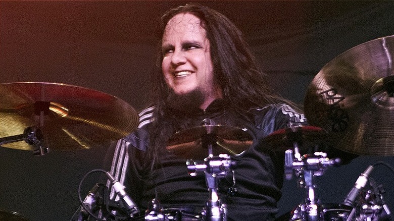 Drummer Joey Jordison smiling 