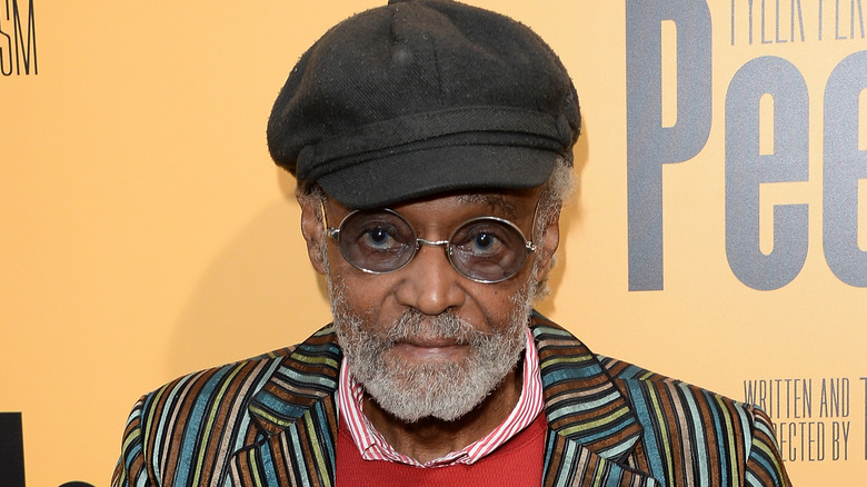 Melvin Van Peebles looking at camera